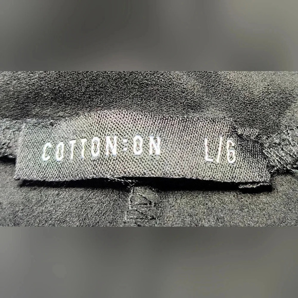 Cotton On Faux Suede Stretchy Textured Goth Emo Biker Leggings, L - Picture 3 of 9